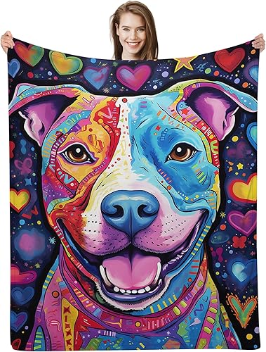 ALIFAFA Manta Pit-Bull, regalos para mujereshombresamantes de Pit-Bull, regalos para amantes de Pit-Bull, regalos para propietarios de Pit-Bull,