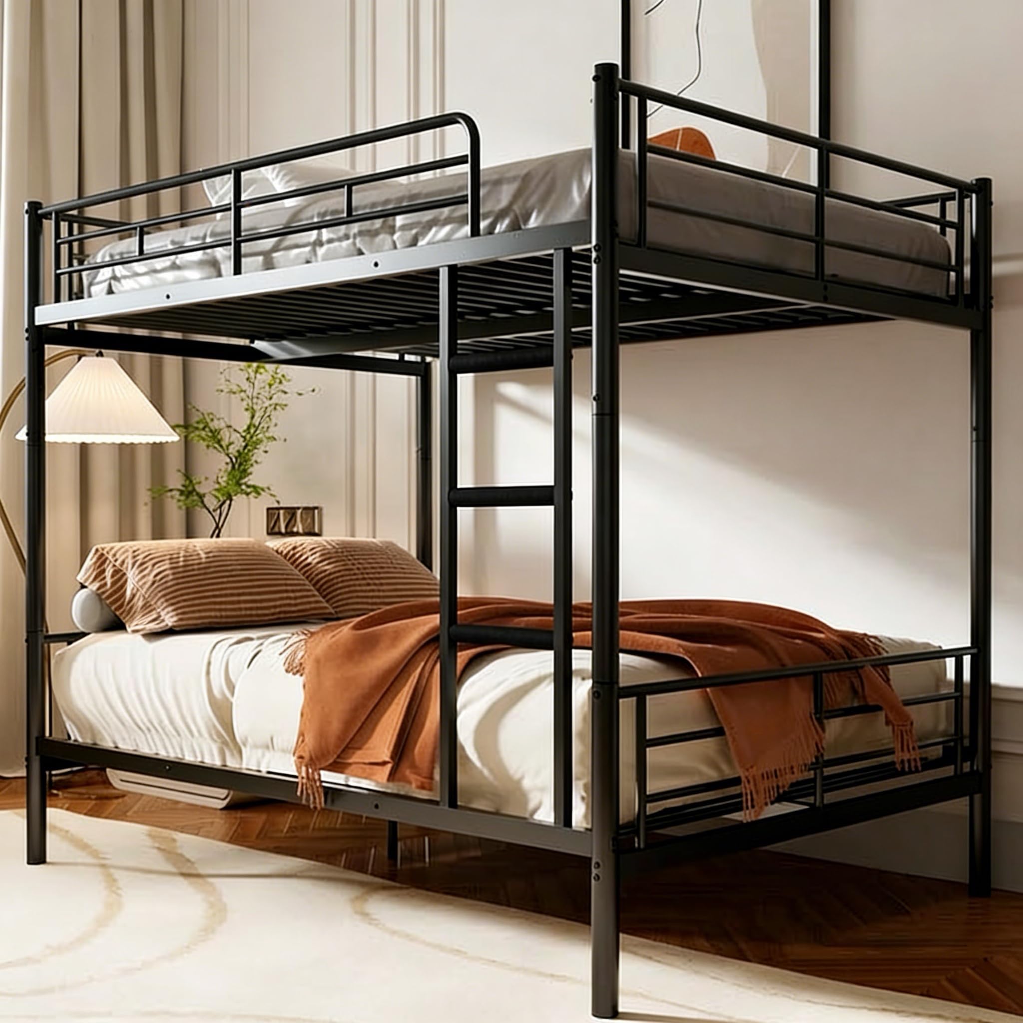 Mixcous Full Over Full Metal Bunk Bed