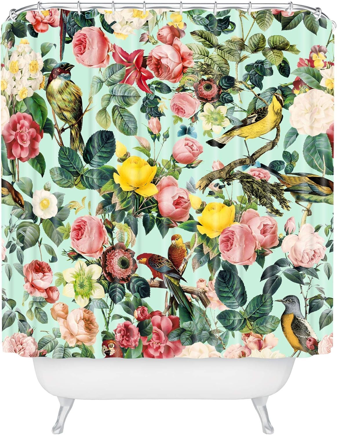 Society6 Cortina de Ducha, poliéster, Multicolor, 182,88 x 175,3 cm.