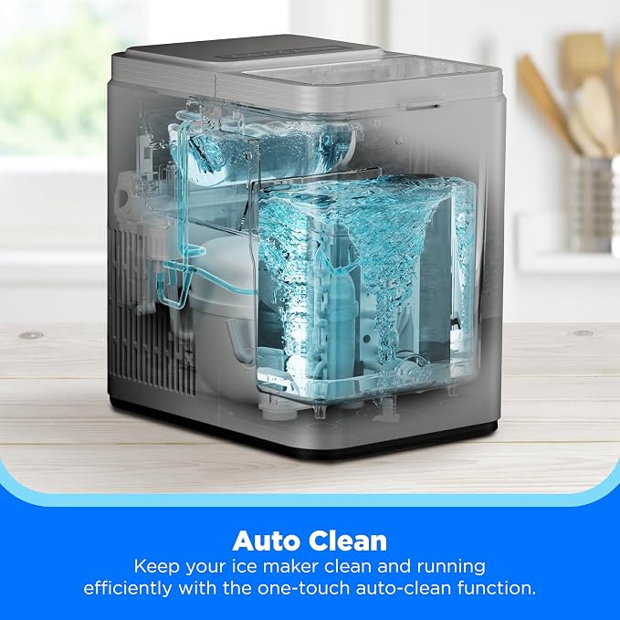Fabricadora de hielo Midea MERI26B1AGY para encimera miniatura 6
