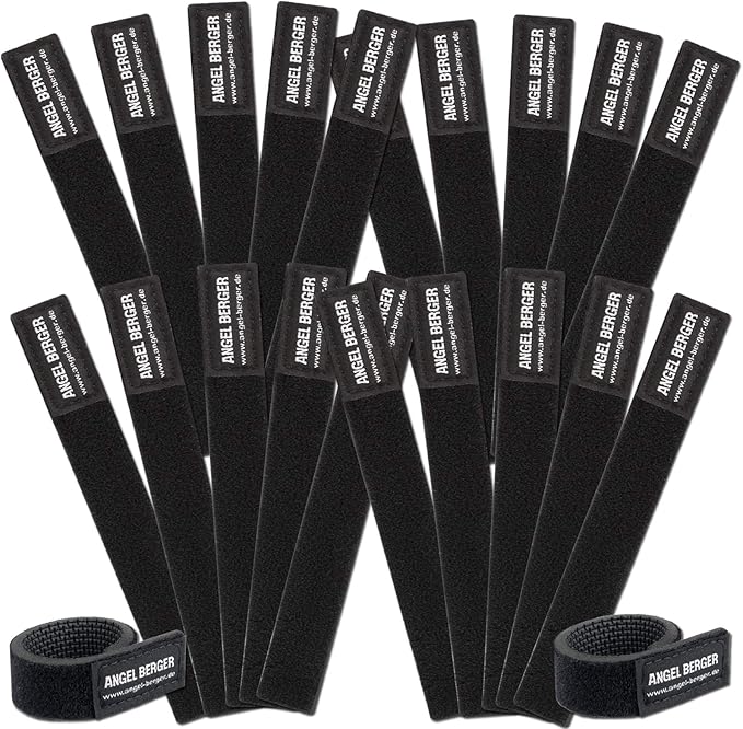 Neopren Klettband Set - 6 Stück Rutenbänder Für Angler