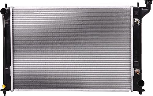 Lynol Sistema de enfriamiento completo radiador de aluminio compatible con 2005-2010 Scion tC L4 2.4L reemplazo directo de flujo cruzado