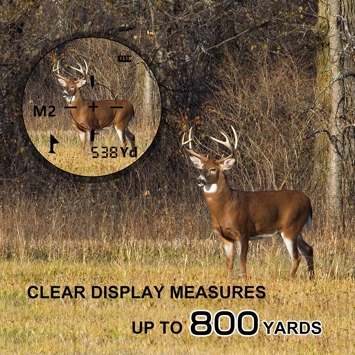 WOSPORTS Golf Rangefinder, 800 Yards Laser rangefinder, High-Precision Flag Lock/Speed/Distance, No Slope Tournament Legal Rangefinder for Golfing, Target Shooting and Hunting, with Battery : Sports & Outdoors