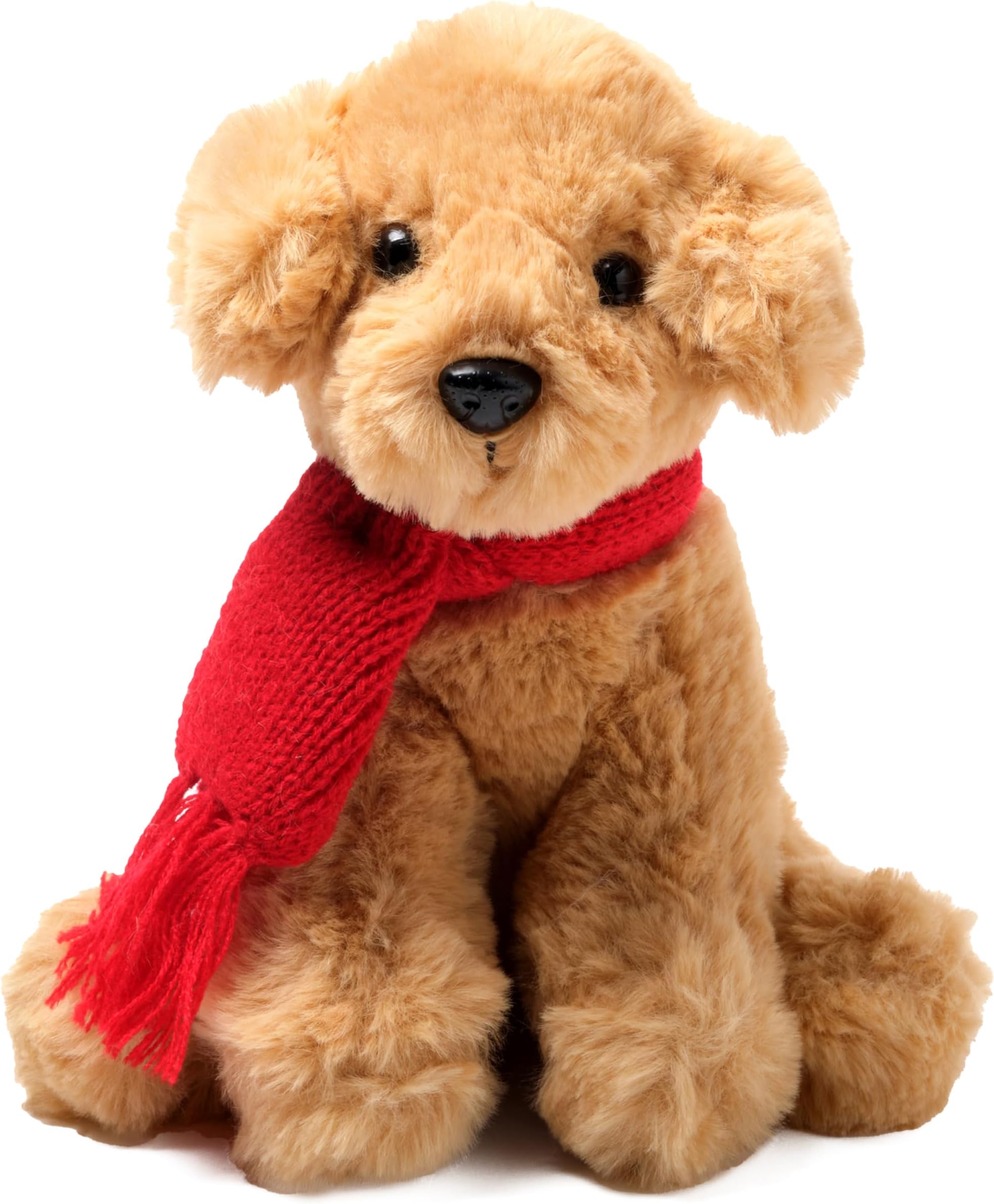 Bearington Collection Grizwald Plush Stuffed Animal Golden Retriever Puppy Dog, 7.5 Inches