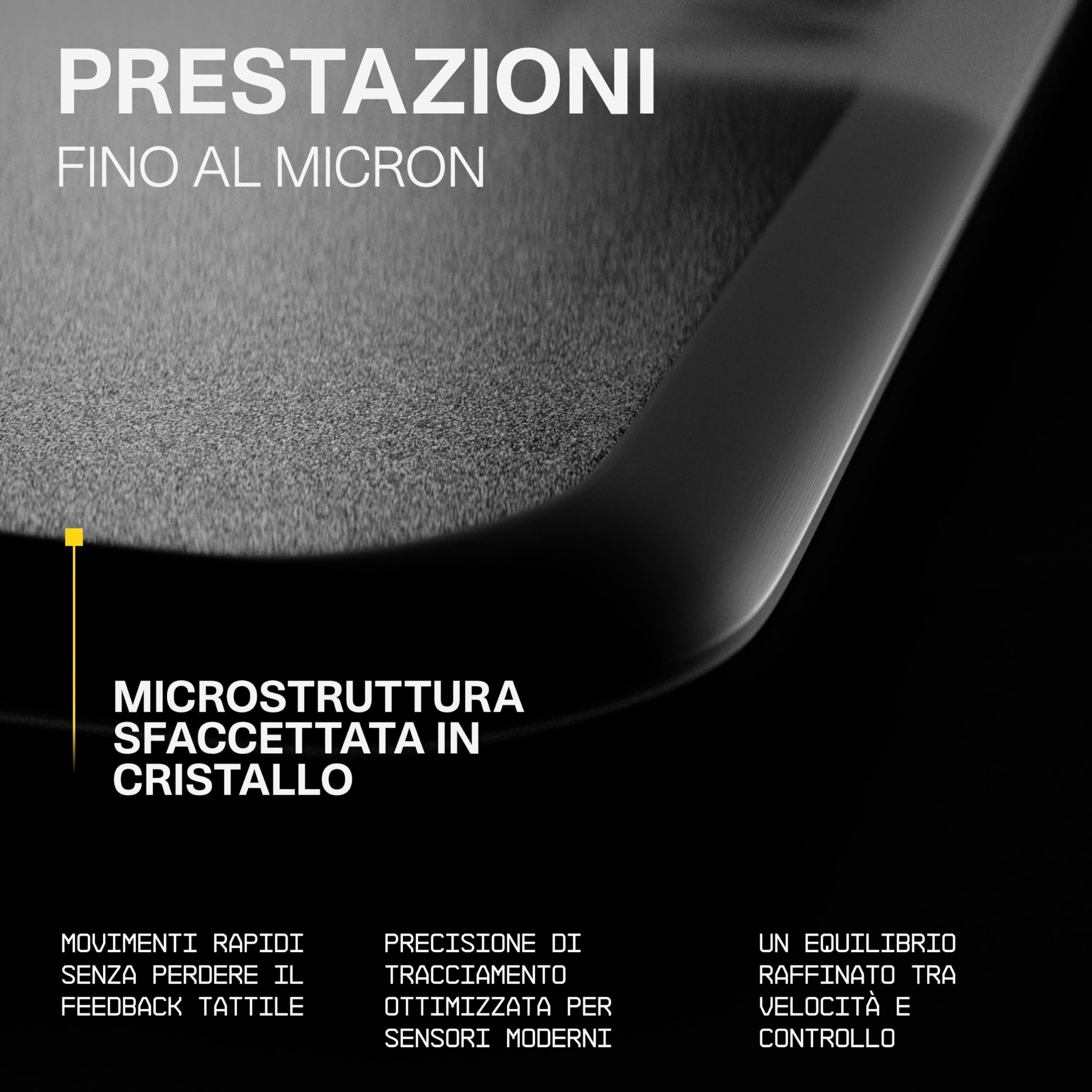 Wallhack SP-005 Tappetino da Gaming in Vetro – Superficie Veloce, Grande Mousepad Esport, Scorrimento Fluido a Bassa Frizione, Vetro Temperato, Ergonomico e Sottile, Durevole e con Custodia | Nero