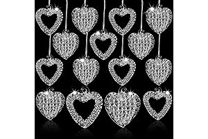 Sieral Heart-Shaped Glass Ornaments: A Crystalline Touch of Love for Every Occasion