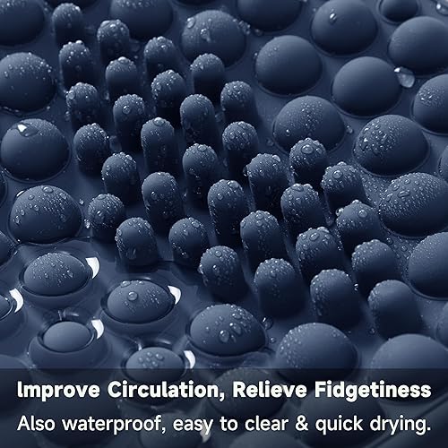 Miniatura 3 de Reposapiés para debajo del escritorio en el trabajo, taburete de pies para oficina en casa, masajeador de pies otomano para aliviar la fascitis