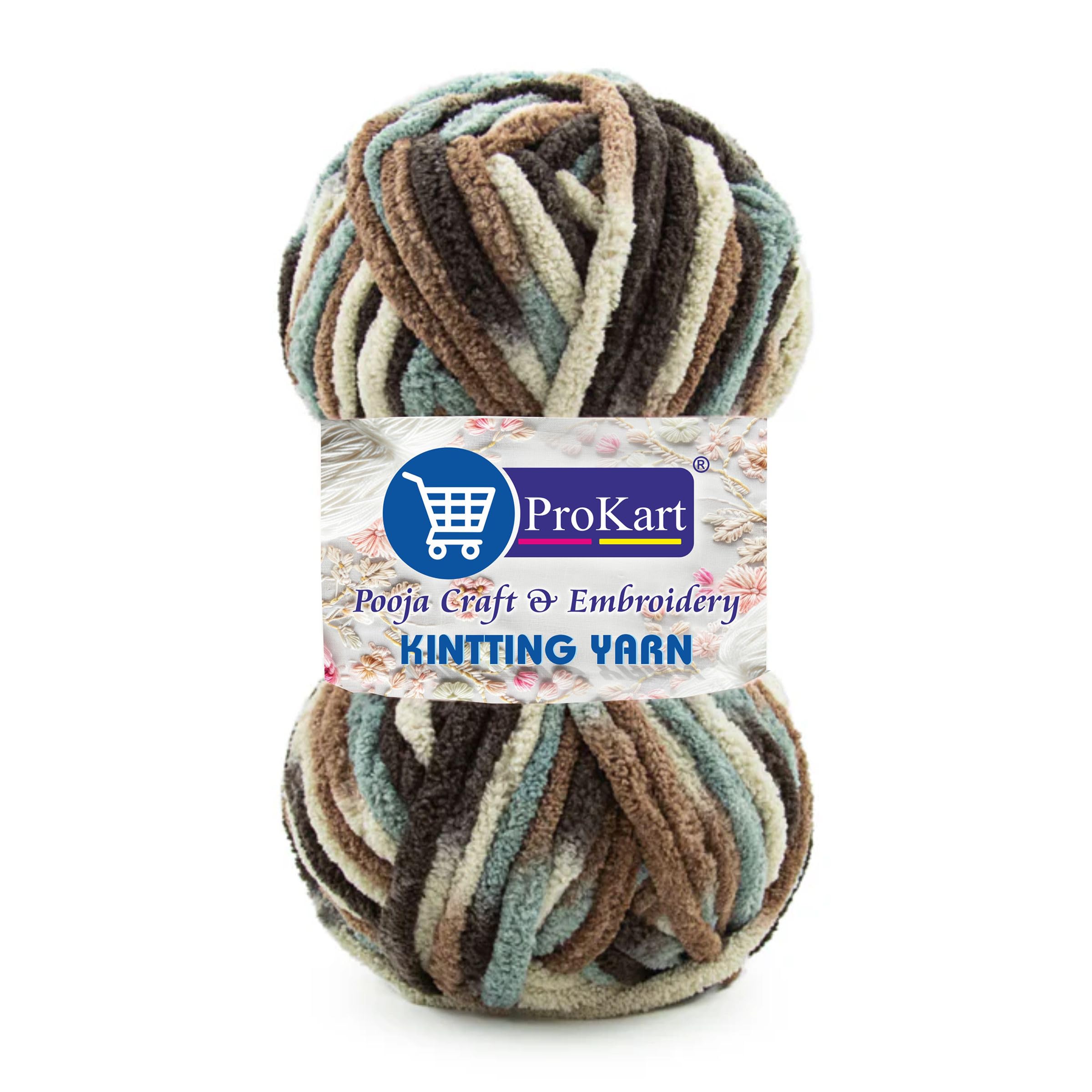 ProKart Blanket Yarn Supersoft Knitting Wool Ball | Plush & Cuddly, Chenille Yarn | (1 Ball/100 Gram Each) | Multi Colour Hand Knitting and Crocheting Yarn Ball Suitable for Craft, Sweaters, Babywear, Baby Blankets (Multicolor- MLB0022, Pack of 4)-picture-24