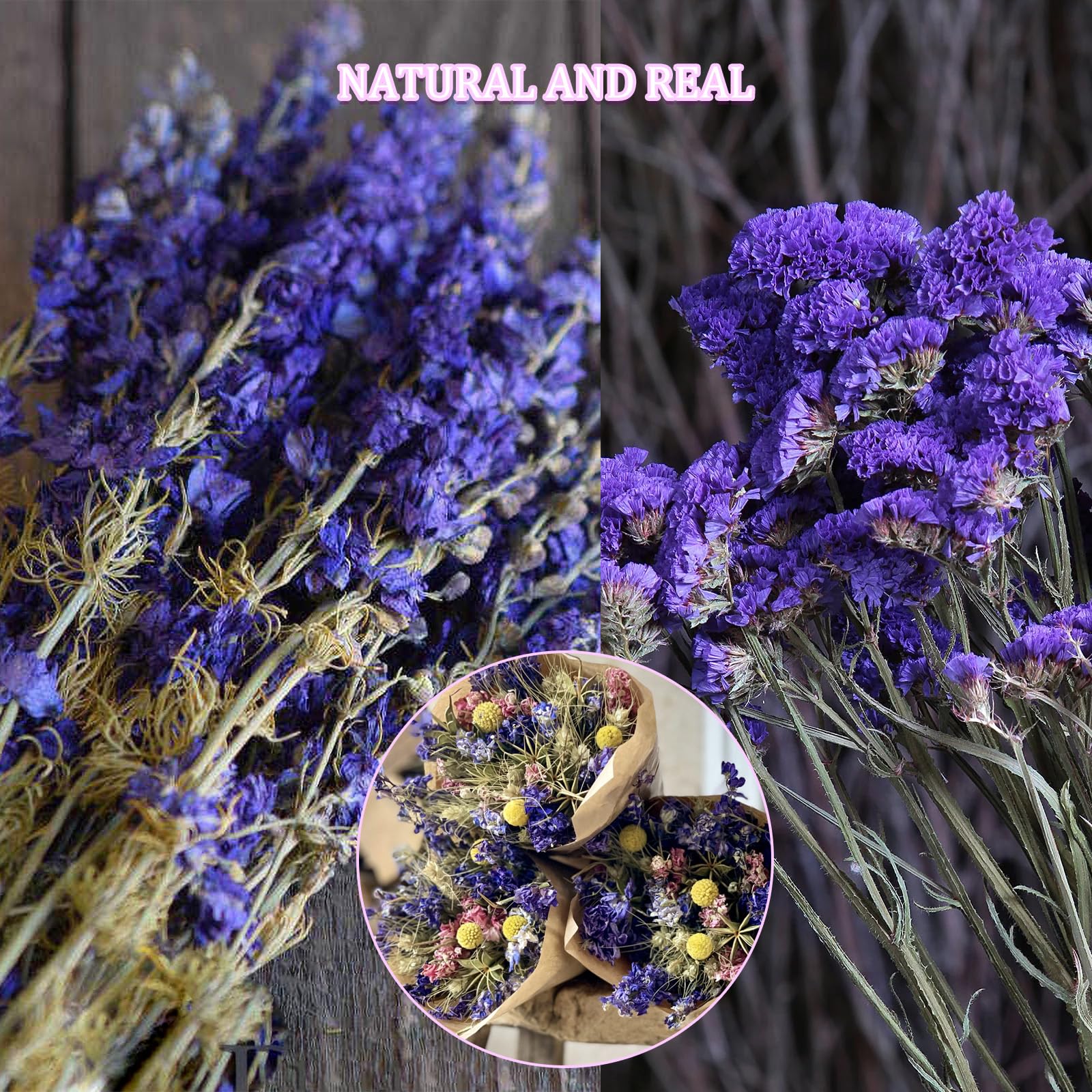 Fiori secchi naturali in rilievo Fiori conservati Resina DIY Gioielli Candela Nail art Crafts Scrapbooking Decorazione floreale