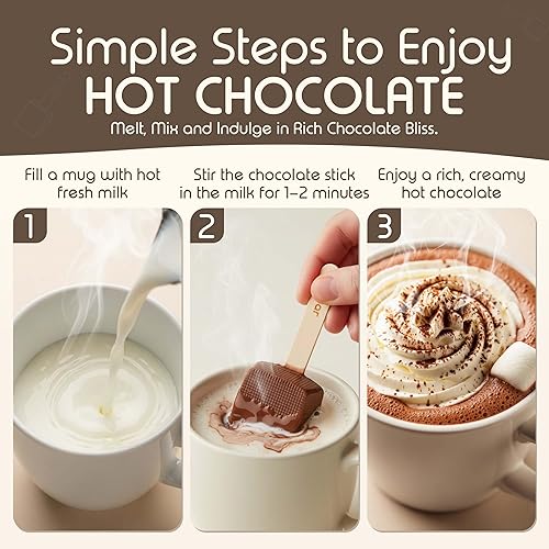 Miniatura 4 de Paquete de 6 cajas de regalo de chocolate caliente para fiestas