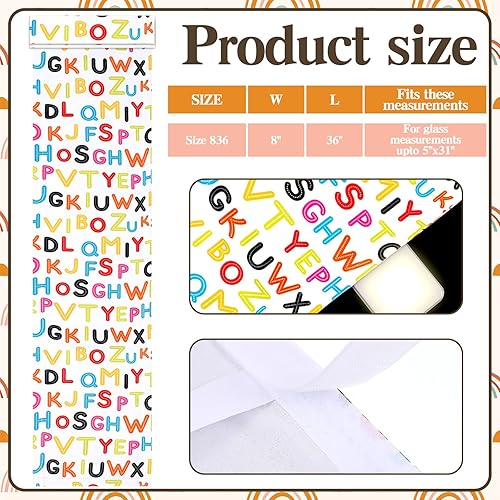 Miniatura 2 de Leinuosen 2 cortinas opacas para puerta de aula, cortinas opacas de bloqueo para puertas de cristal, cortinas opacas para oscurecer la guardería,