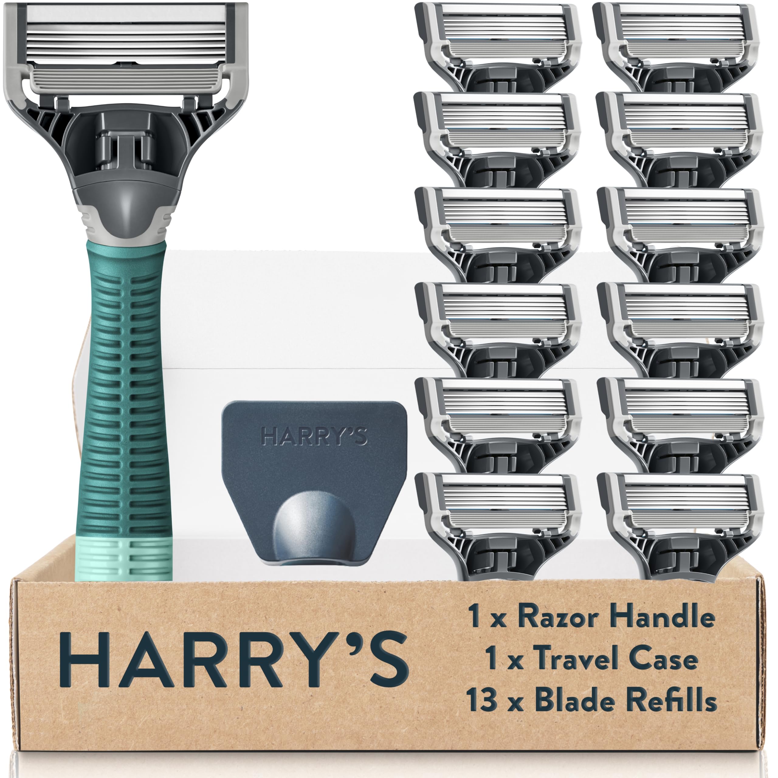 Harry'sOriginal Value Pack, Includes Weighted Handle and 13 Razor Blade Refills