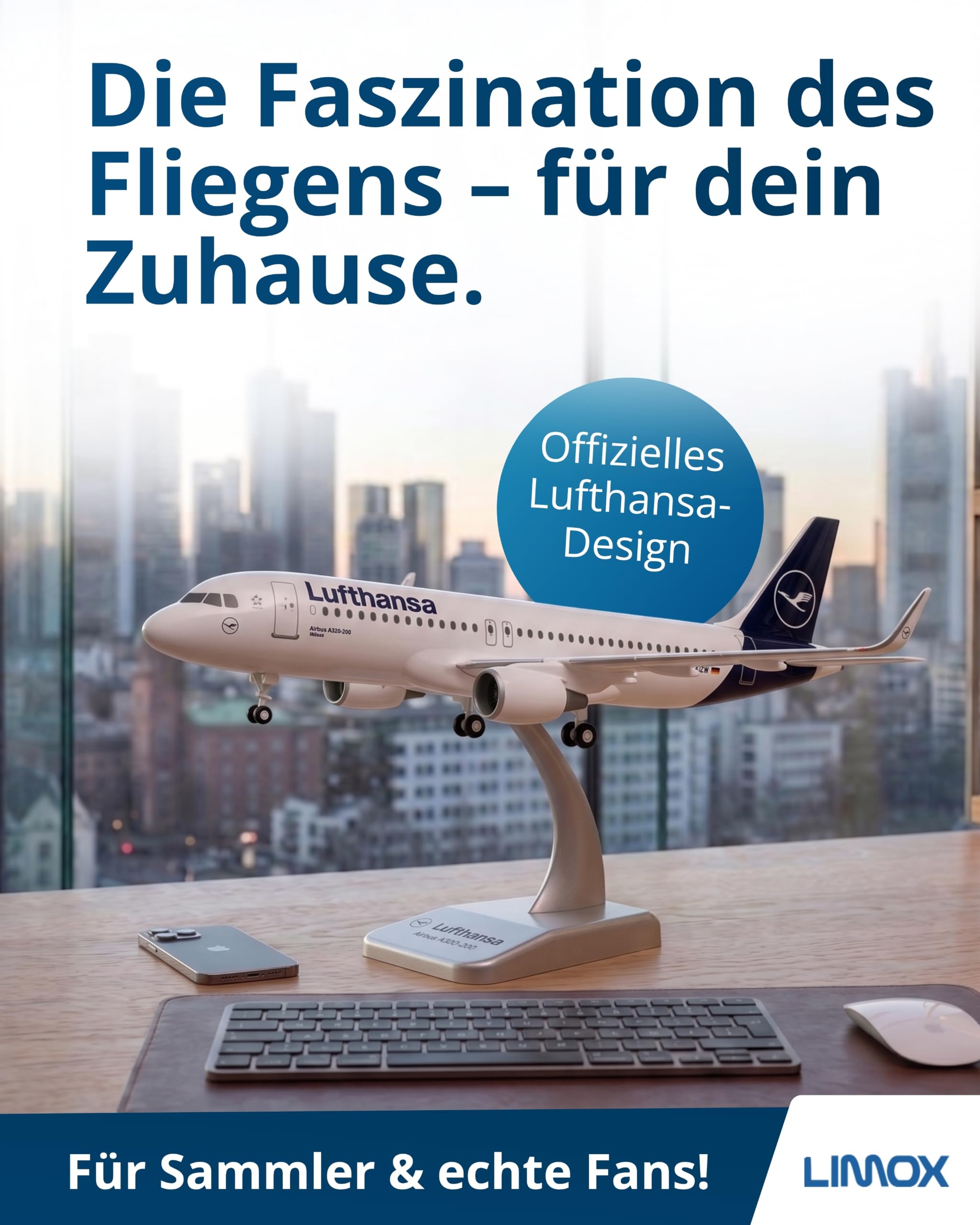 Limox Lufthansa Airbus A320-200 D-AIZW - Model Plane 1:200 I