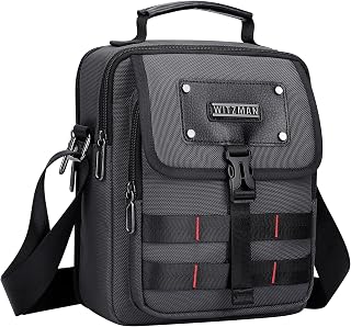 Crossbody Bag for Men Casual Messenger Bag Satchel Nylon Shoulder Bag Lightweight Man Purse for Work Travel