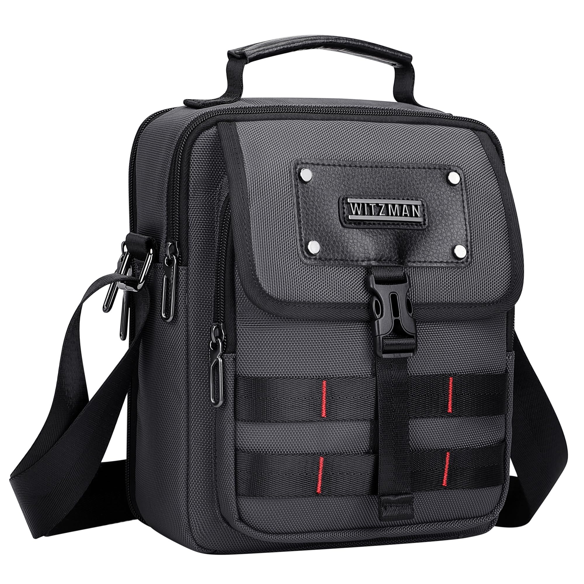 witzman Crossbody Bag for Men Lightweight Man Purse Messenger Bag Casual Satchel Nylon Shoulder Bag for Work Traveling-picture-31