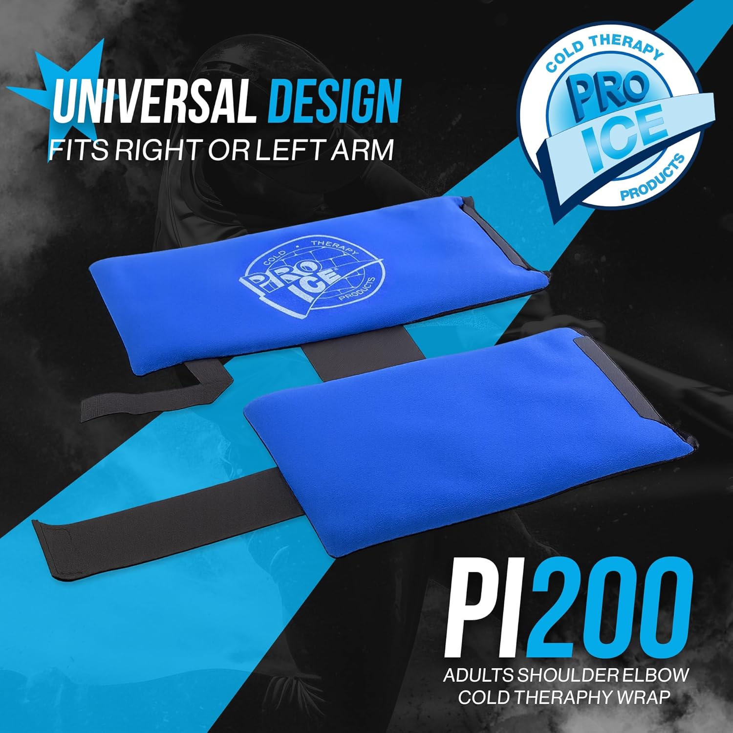 PRO ICE Shoulder Elbow Ice Therapy Wrap - Excellent for Treating Rotator Cuff injuries, Elbow Joint and Muscle Inflammation - Ice packs Included