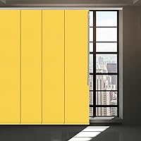 Vista 8 de Persiana opaca sin cordón, con panel deslizante de 4 o 6 rieles para ventana corrediza y puerta de patio, cortina de tela tejida, azul lago