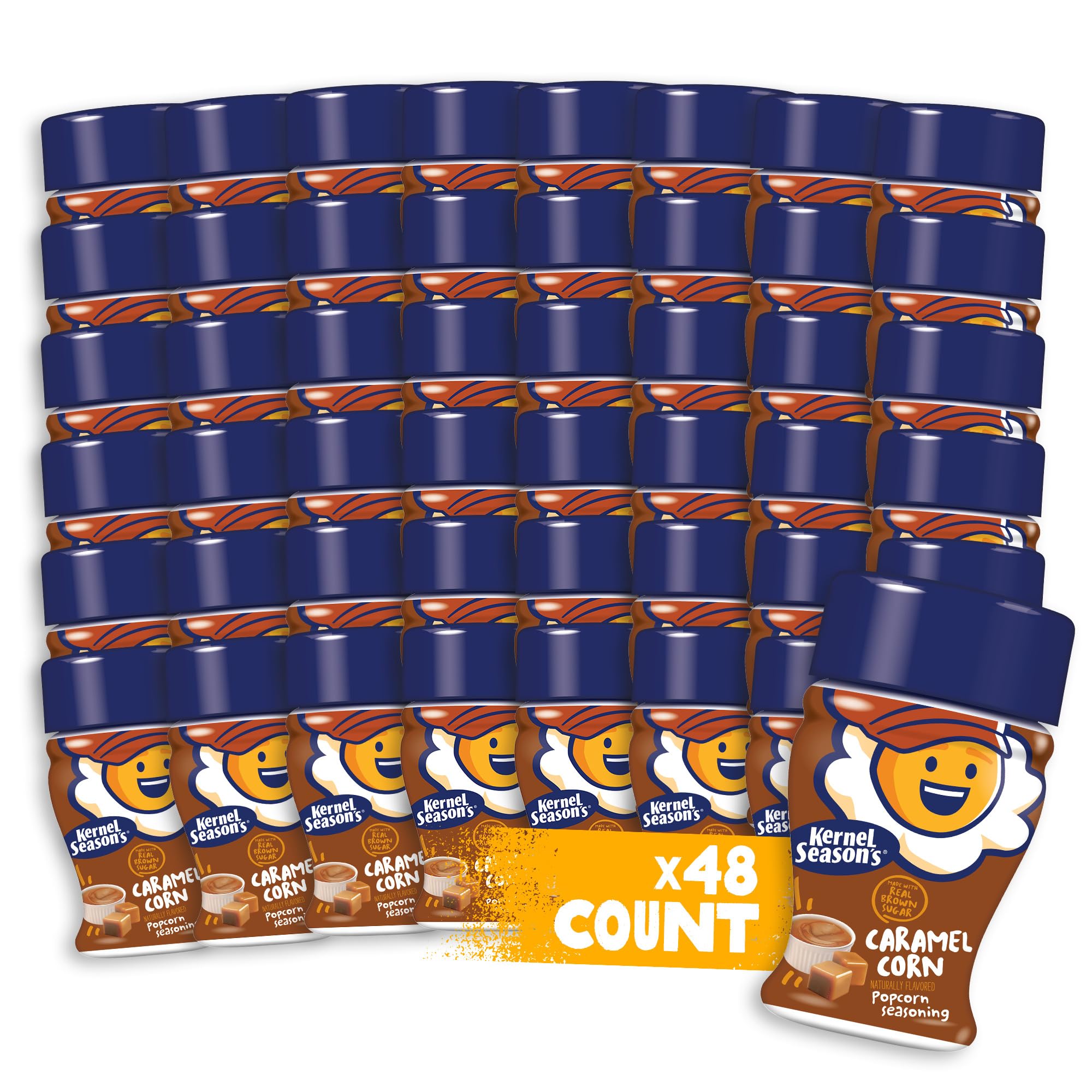 Kernel Season's Popcorn Seasoning Mini Jar, Caramel Corn, 0.9 Oz (Pack of 48)