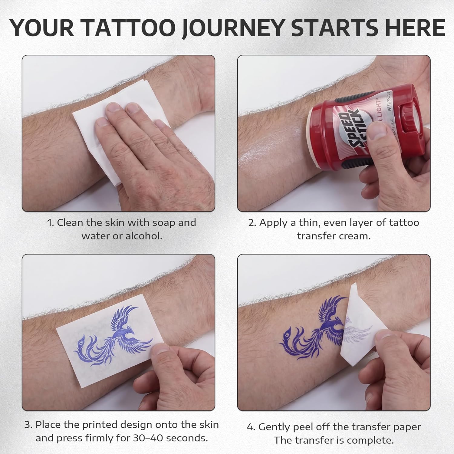 OFFNOVA Wireless Tattoo Stencil Printer – Portable Thermal Printer for Tattoo Transfer, 3D Preview, Photorealistic Linework, Compatible with iOS/Android/PC, Includes 10 Transfer Papers