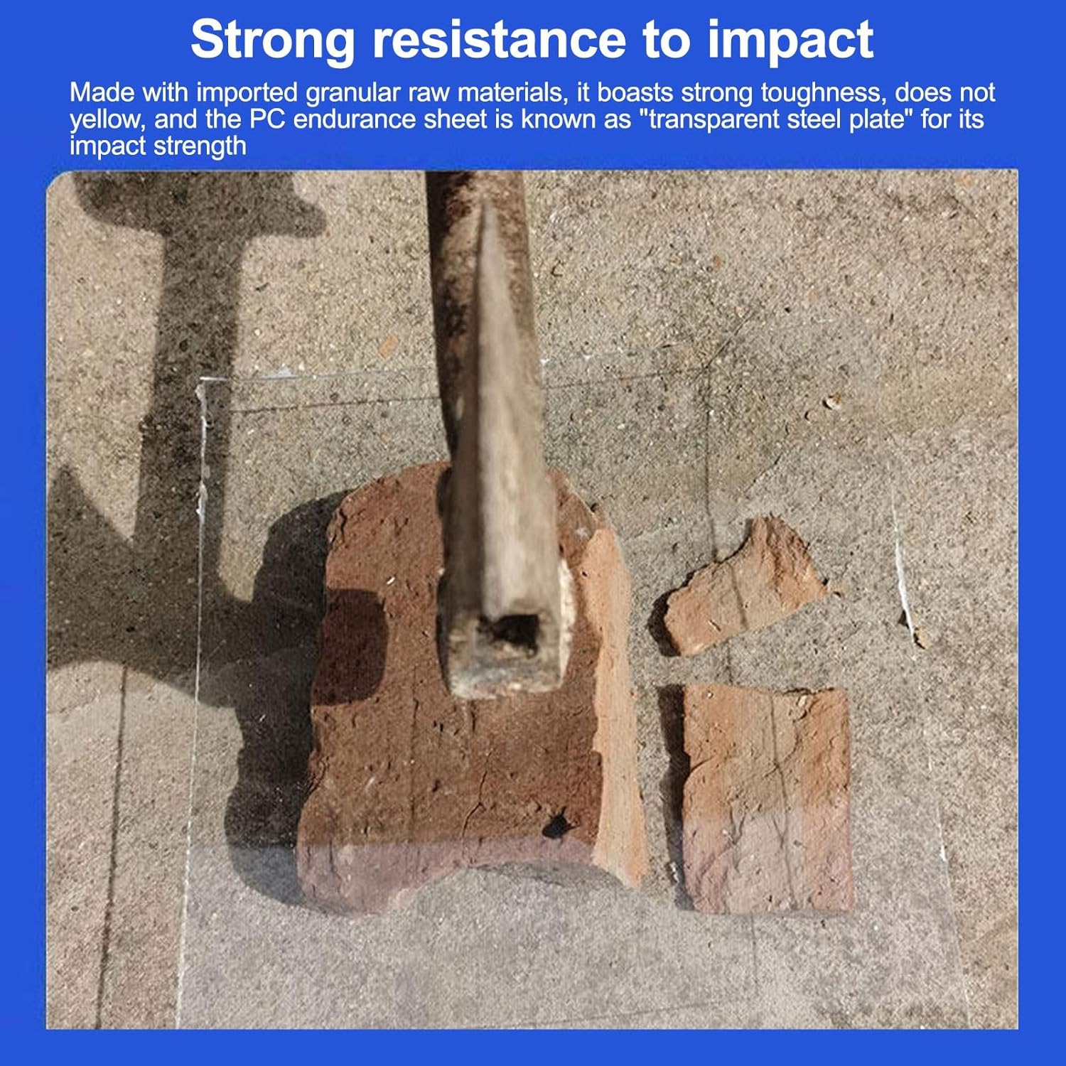 1.8mm Polycarbonate Roofing Sheets - Transparent Daylighting Panels for All Weather Protection, Ideal for Patios, Carports & Sheds (1.56m x 10m / 5.1ft x 32.8ft)