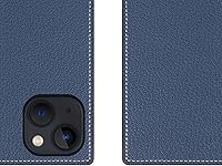 Vista 6 de D6 - Funda híbrida de piel de grano para iPhone 14, estilo diario hecho a mano con tarjetero y bolsillo lateral para efectivo, caja de regalo