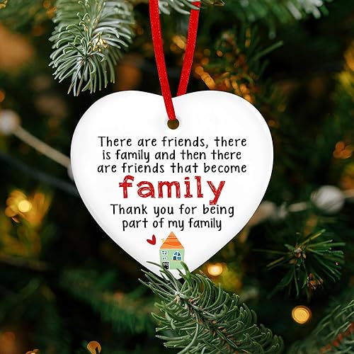 Miniatura 6 de TEEZWONDER Regalos de Navidad para amigas, adornos de Navidad de cerámica 2025 para decoración de árboles, regalos inspiradores para amigas