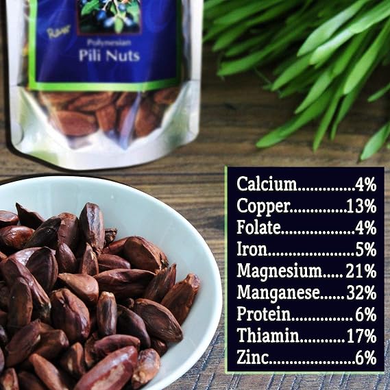 Divine Organics Raw Polynesian Pili Nuts 16 oz.