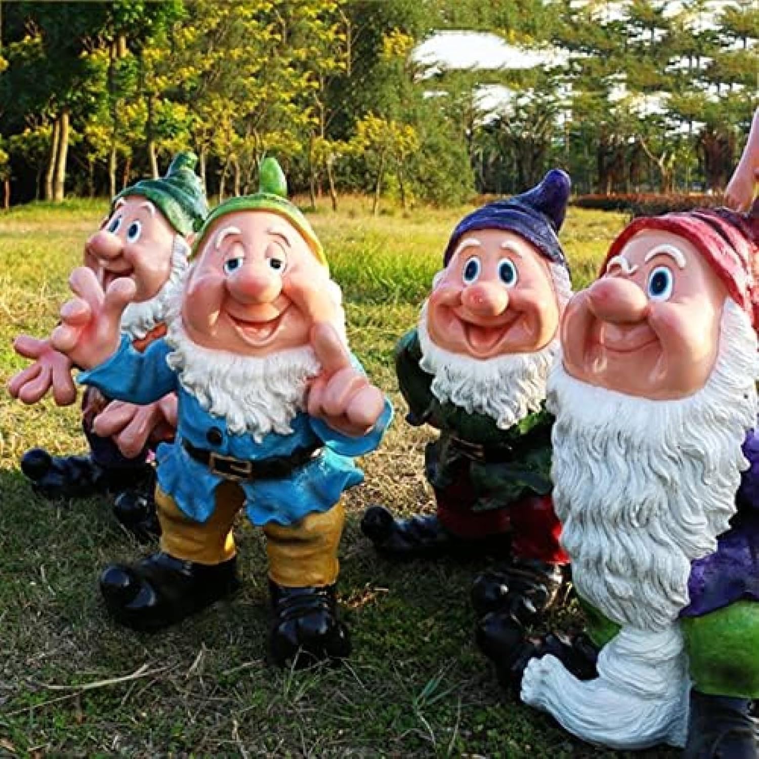 Ogród Duży Brody Statua Gnoma, Outdoor Figurki Krasnoludów Ozdoby, Śmieszne Posągi Krasnale Farmy, Odporne Na Warunki Atmosferyczne Żywica Rzeźby Boże Narodzenie