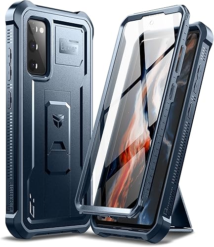 Vista 14 de Dexnor Funda para Samsung Galaxy S20 FE, [protector de pantalla y soporte integrados] Protección de grado militar resistente a prueba de golpes