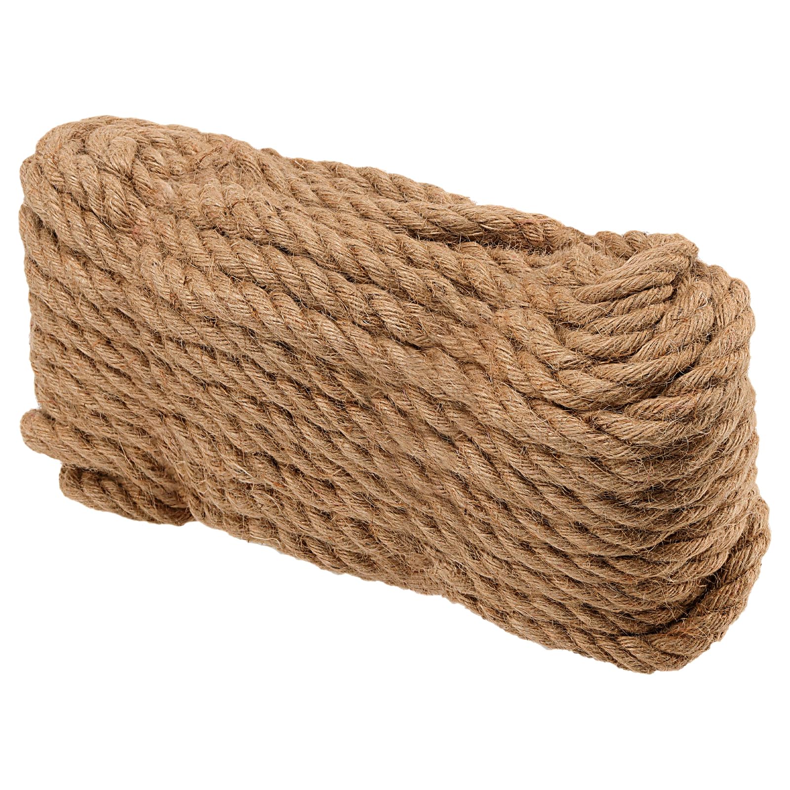 Corda di canapa spessa, 20 mm x 25 m, corda di iuta intrecciata, per impacchettare, decorare e fissare il giardinaggio