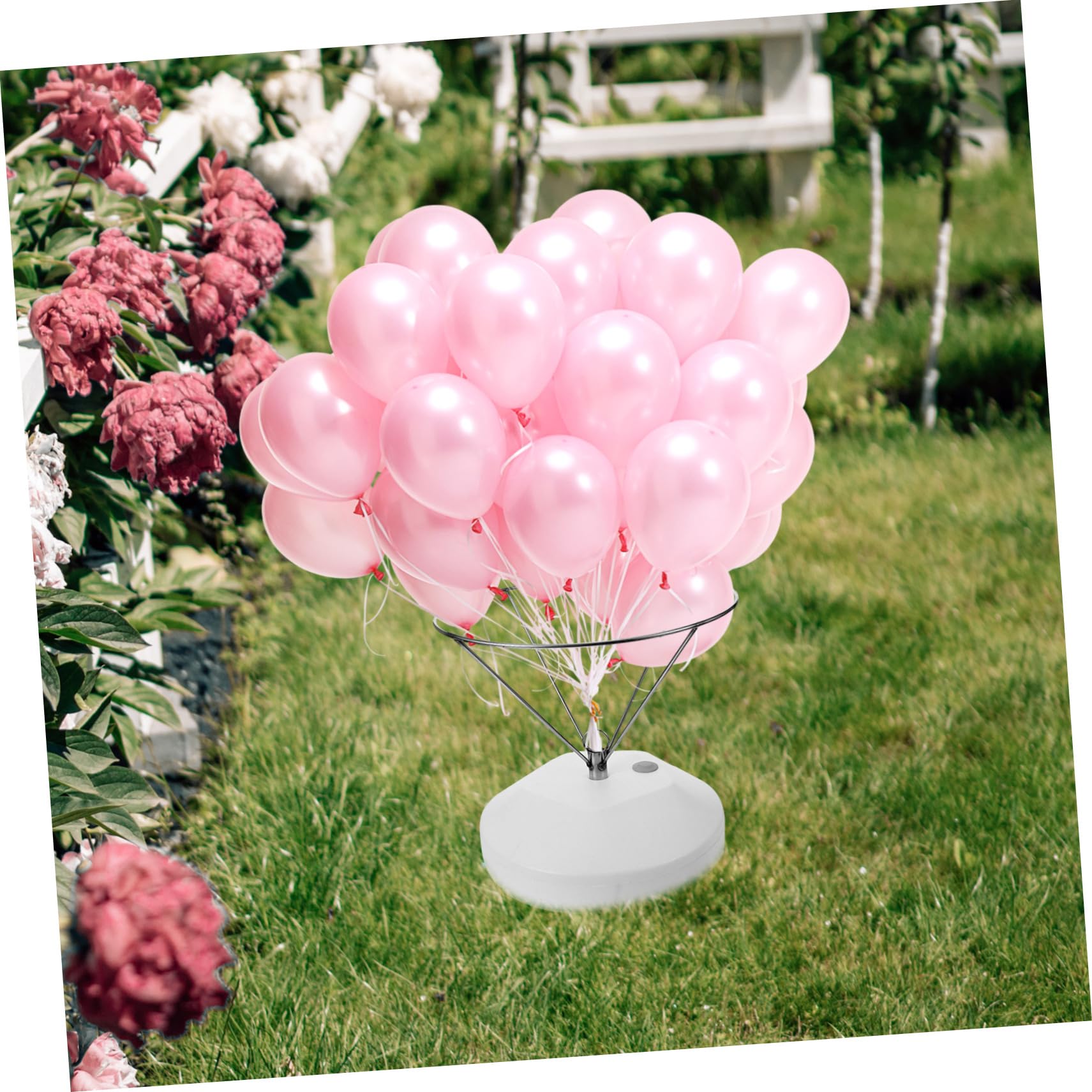 Zerodeko Sockel aus Edelstahl und Stabiles Ballongestell für Verschiedene Luftballons für Outdoor Partys und Hochzeiten