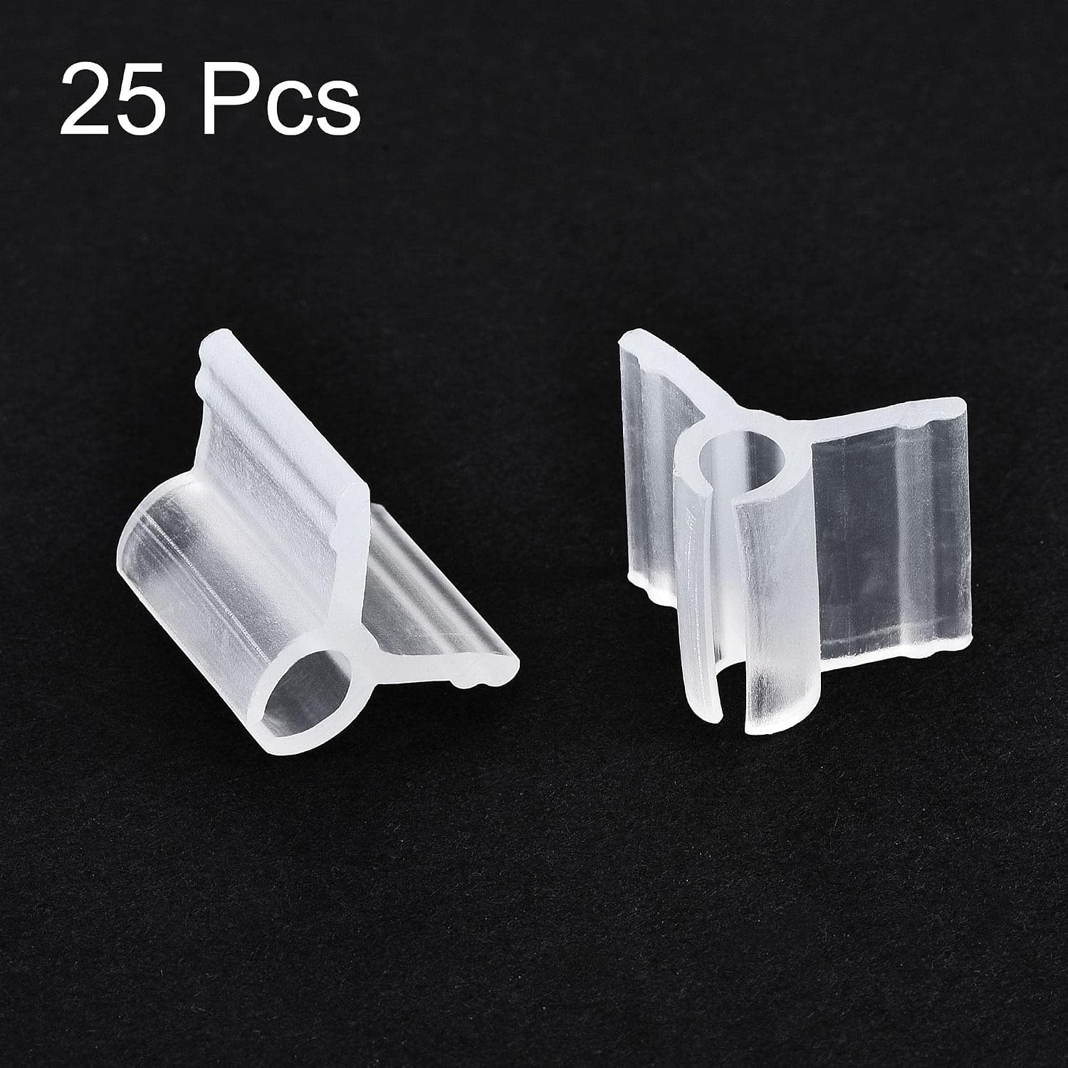uxcell PE Grafting Clips 5mm for Garden Trellis Greenhouse Clear 25pcs image 3