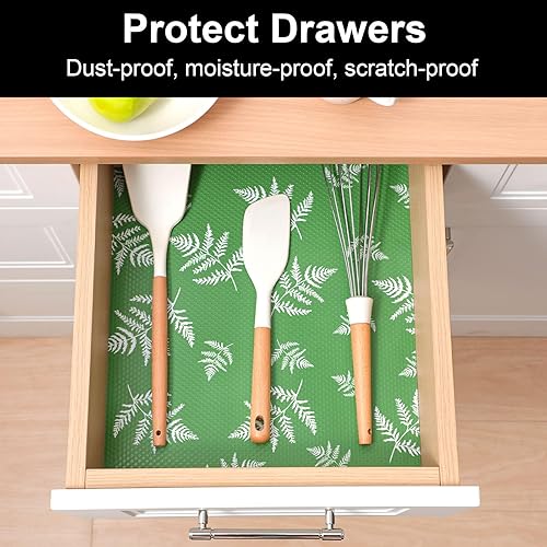 Vista 76 de Cooyes - Revestimiento para estantería de alacena, refrigerador, cajón, cocina, almacén, escritorio, tapete no adhesivo, antideslizante, duradero