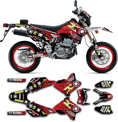 Miniatura 21 de Juego de calcomanías Kungfu Graphics personalizadas para Suzuki DRZ 400 SM Supermoto 1999, 2000, 2001, 2002, 2003, 2004, 2005, 2006, 2007, 2008,