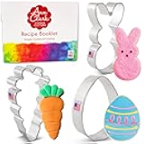Ann Clark Cute Easter 3-Pc. Cookie Cutter Set, Made in USA, Easter Bunny, Carrot and Egg