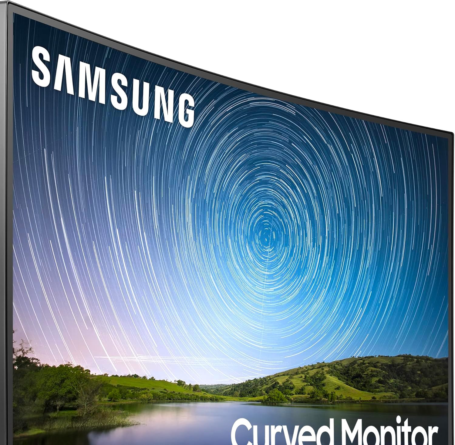 Samsung Monitor CR50 (C32R502), Curvo (1500R), 32", 1920x1080 (Full HD), VA, 75 Hz, 4 ms, FreeSync, HDMI, D-Sub, Ingresso Audio, Dark Blue Gray
