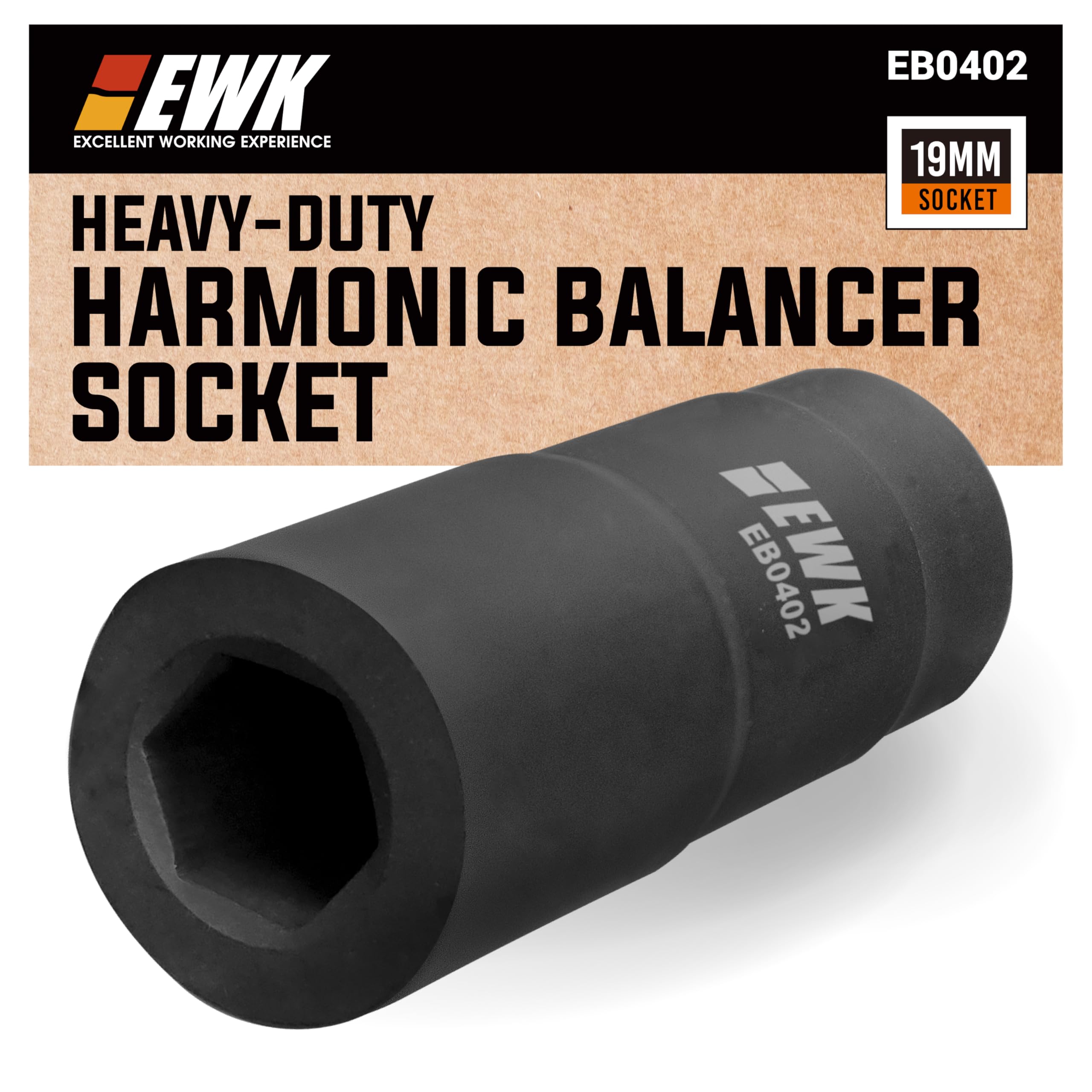 EWK 19mm Heavy-Duty Harmonic Balancer Socket
