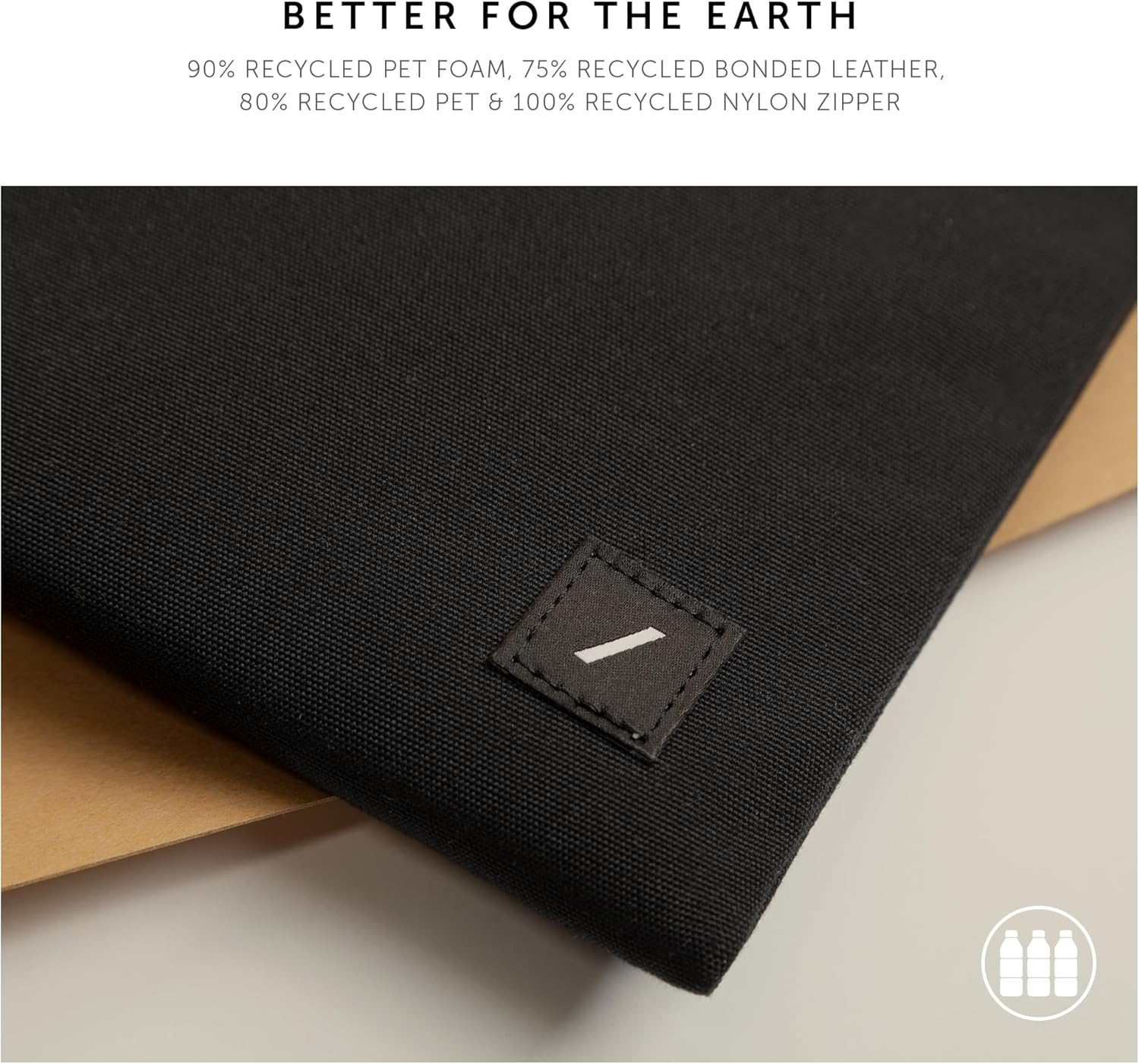 Native Union W.F.A MacBook Sleeve 14" – Minimalist Slim Sleeve Made of Recycled Materials with 360-Degree Protection – Compatible with MacBook Pro 14” M4 (2024), Pro 13” M2 & Air 13" M2 – Slate Green - Image 4