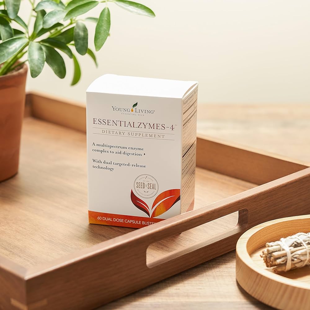 Young Living エッセンシャルオイル 4本セット Amazon.com : Essentialzymes-4 60 Dual Dose Capsules by Young