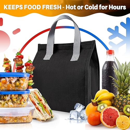 Miniatura 3 de Lonchera térmica de alta calidad, a prueba de fugas e impermeable, de gran capacidad, duradera, mantiene la comida caliente o fría para la familia,