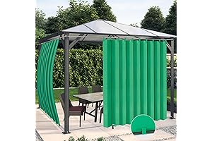 OutdoorLines Waterproof Outdoor Patio Curtains for Pergolas