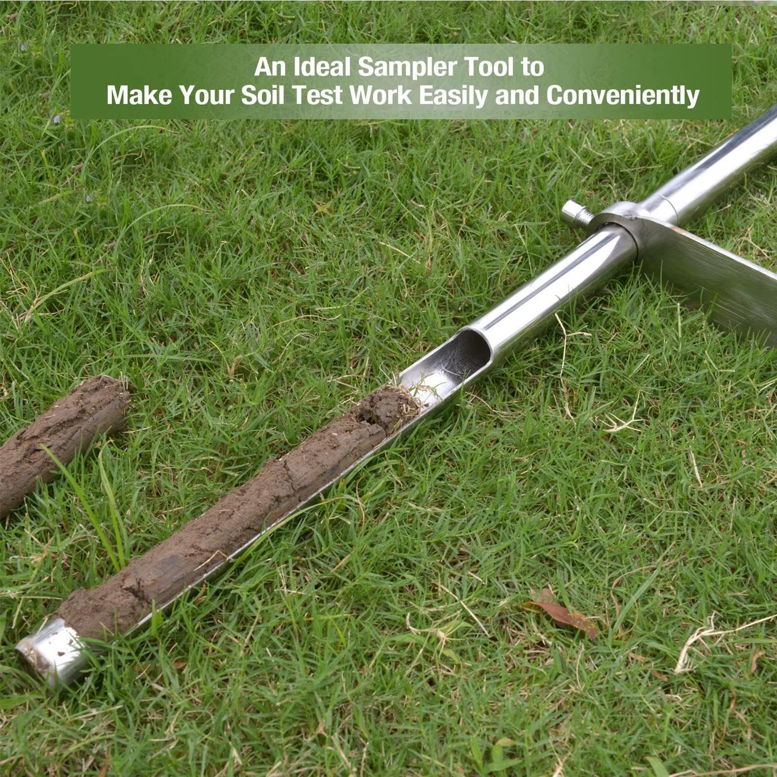 Sonda con asta per terreno Carotatore Ergonomico Strumento Per Estrazione | Sonda Con Manico A T per Prato Giardino Fattoria Cortile Frutteto Giardinieri Domestici Paesaggisti Professionist