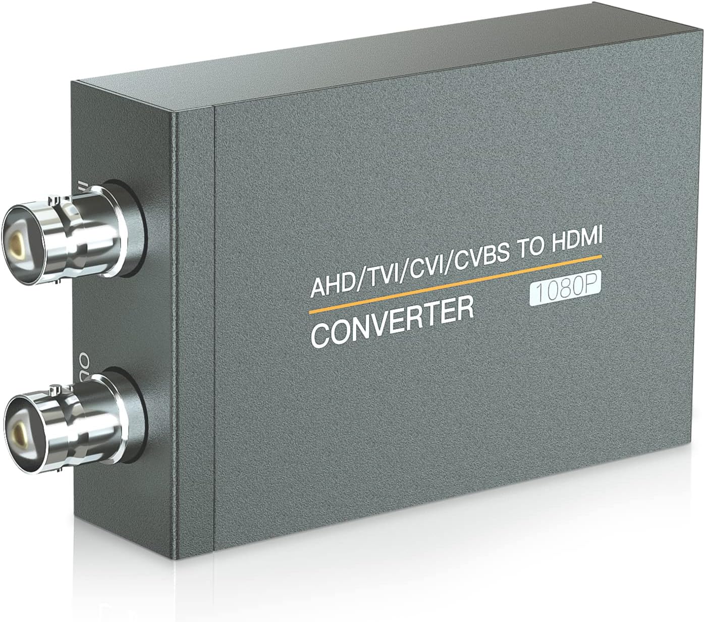 TVI/CVI/AHD to HDMI Converter, Full HD 4K 720P/ 1080P/ 3MP/ 4MP/ 5MP/ 8MP AHD/ TVI/ CVI Signal to HDMI Video Adapter, BNC(TVI/ CVI/ AHD/ CVBS) Video Signal to Display on Monitor/ HDTV with HDMI Input