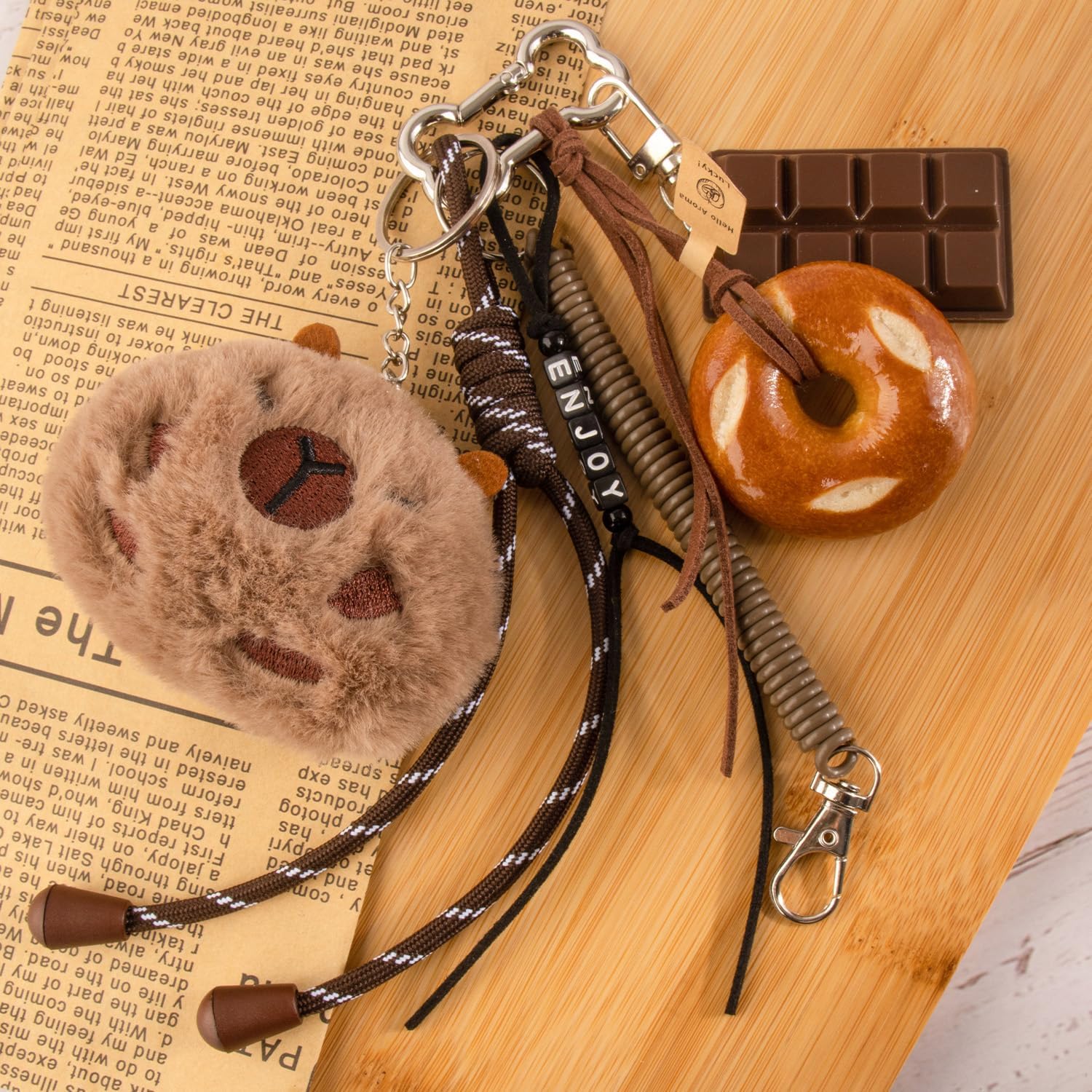 Georgie Porgy Bag Charms Keychains Handbag Accessories for Women Purse Backpack Sports Bag Pendant Cute Unique Gift for Girls - Image 5