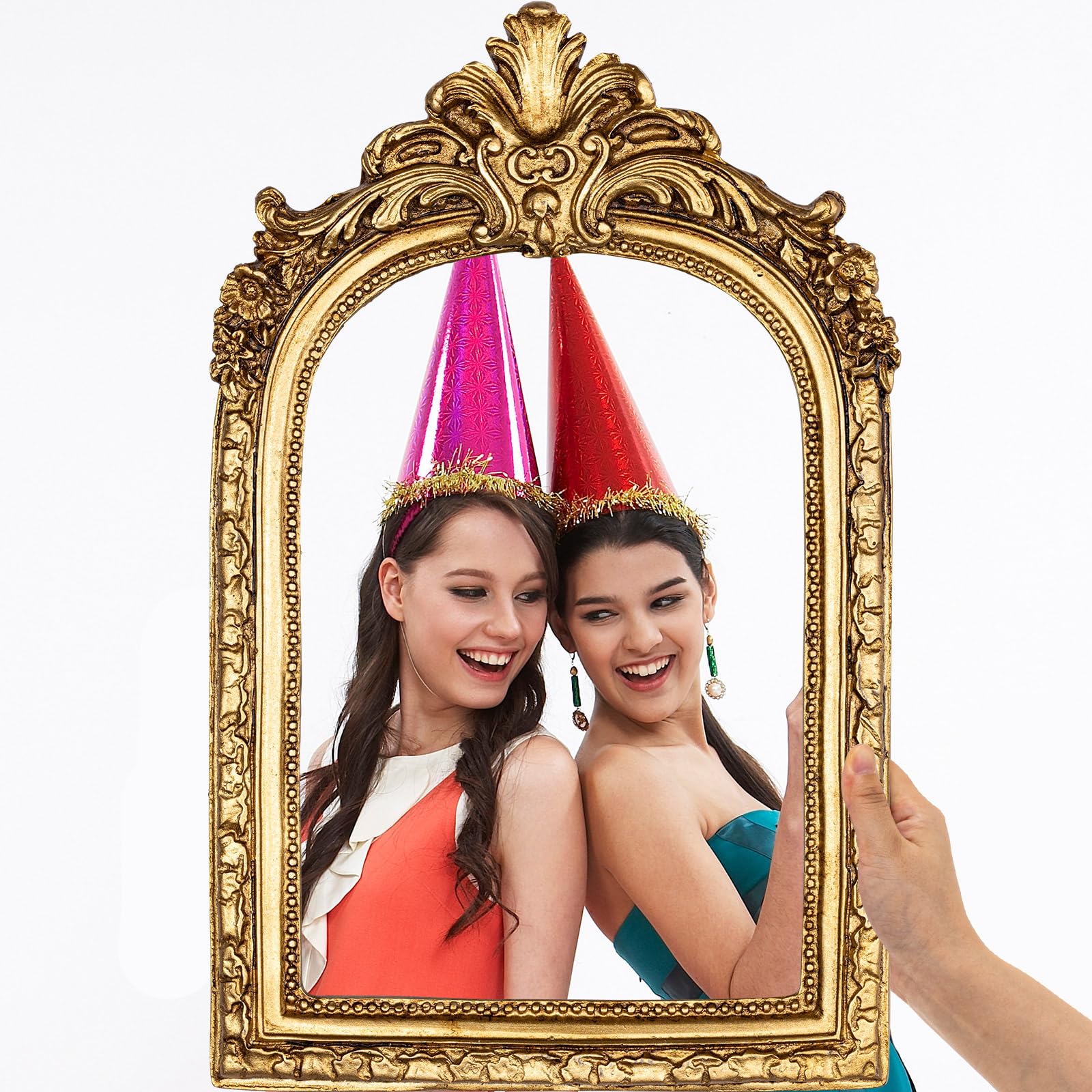 Beeveer Verbesserter 81,3 x 61 cm großer Fotorahmen Bilderrahmen Vintage Bilderrahmen Freunde Selfie Requisiten für Hochzeit Mexiko Geburtstag Bachelorette Abschlussfeier Party Supplies (Bogenstil)