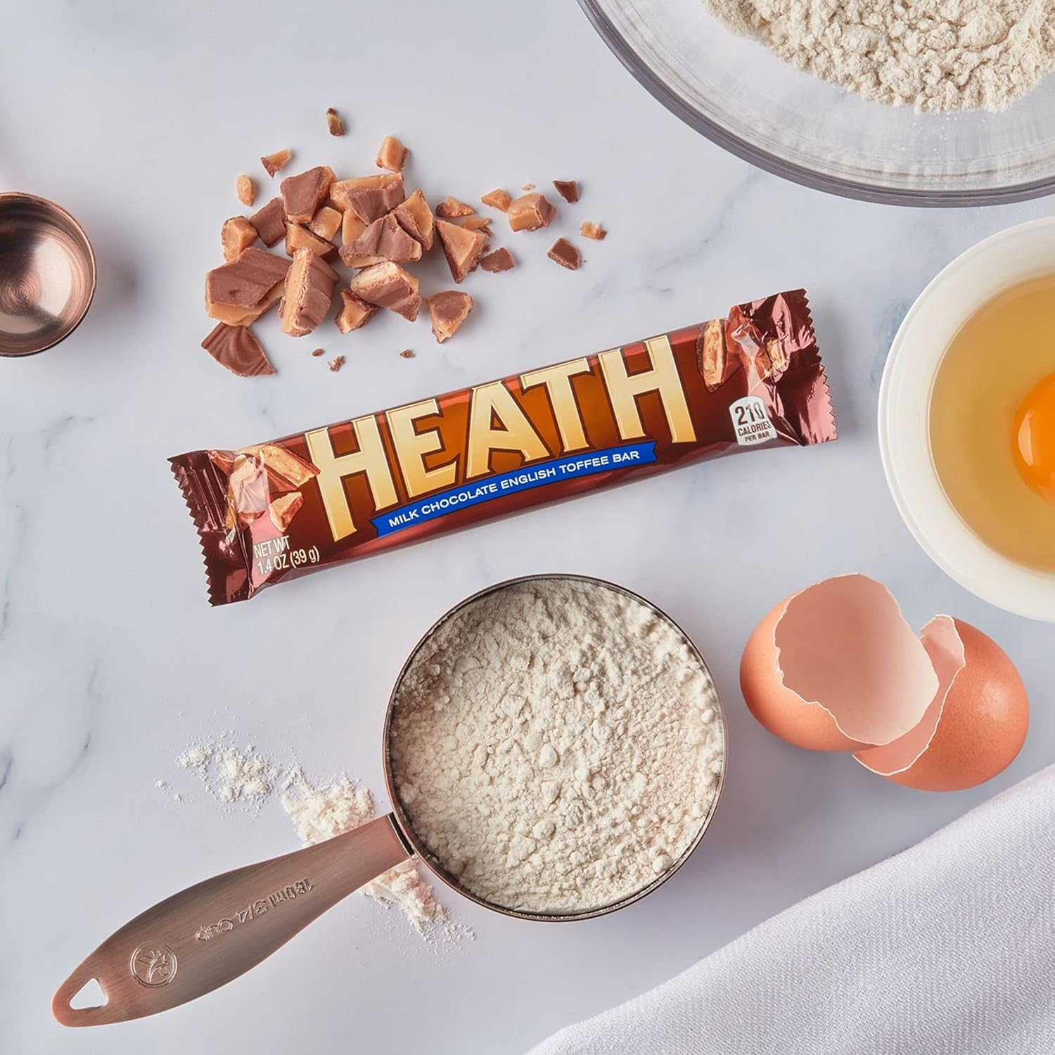 HEATH Milk Chocolate English Toffee Candy, Bulk, 1.4 oz Bars (18 Count) : Everything Else