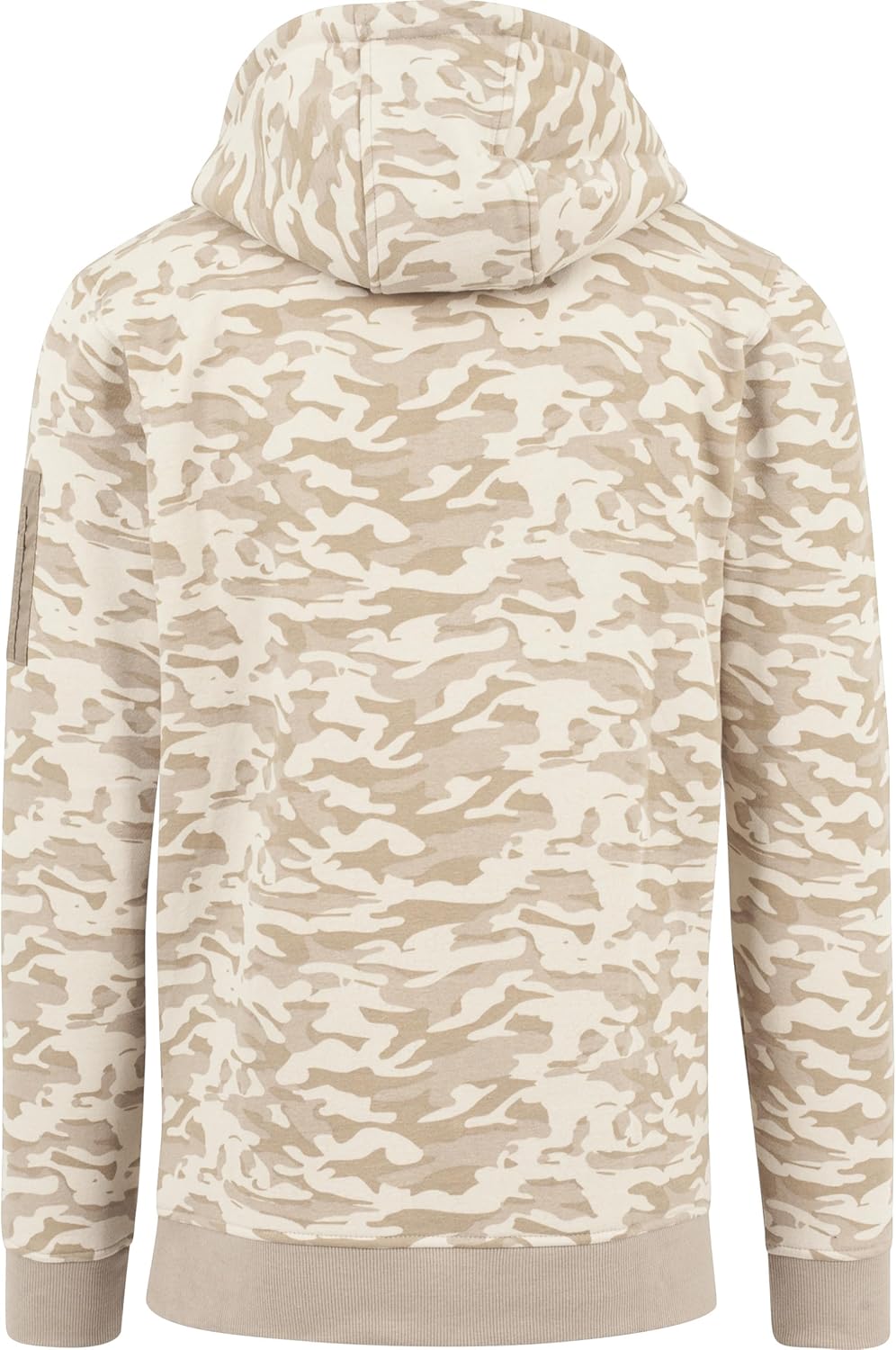 Urban Classics Men Hoodie Sweat Camo Bomber, Size:S, Color:Beige camo