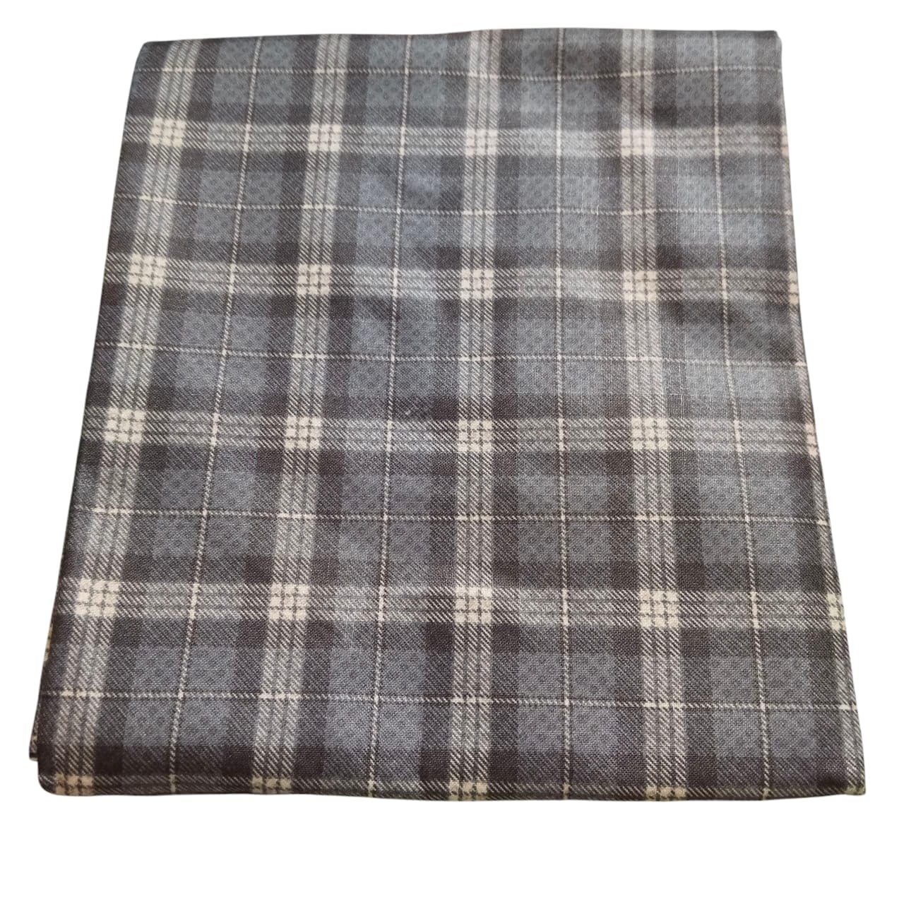 MERCY MEN'S WEAR Cotton Blend Unstitched Shirt Fabric 2.25 Meter | Soft & Durable Checked Design for Casual Office Wear-picture-31