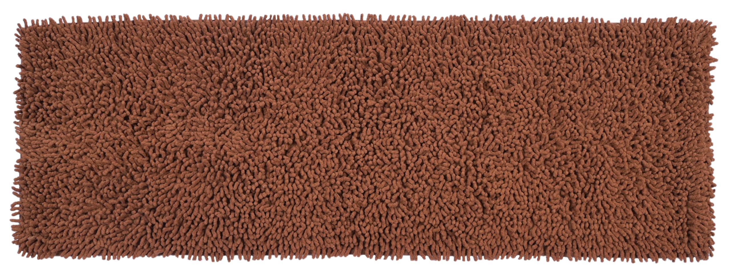 SARAL HOME EASY LIVING Shaggy Soft Cotton Durable & Washable Multipurpose Runner for Home/Kitchen/Living Area/Lobby/Office with Anti Skid Backing|Non-Slip & Quick-Drying Mats (Brown, 40 Cm X 120 Cm) 1