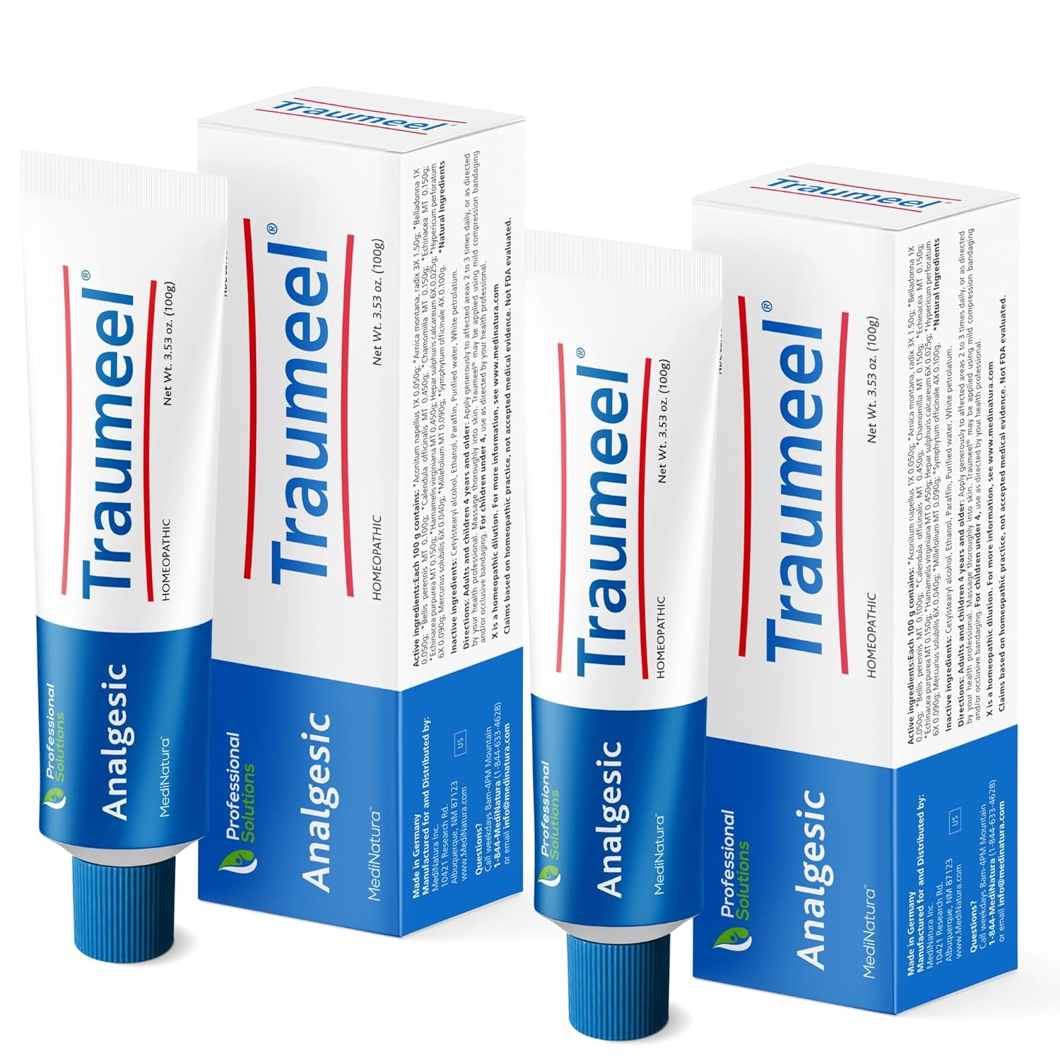 MediNatura Traumeel Ointment Arnica 13 Active Ingredients for Muscles Joints - Made in Germany - 3 53 oz